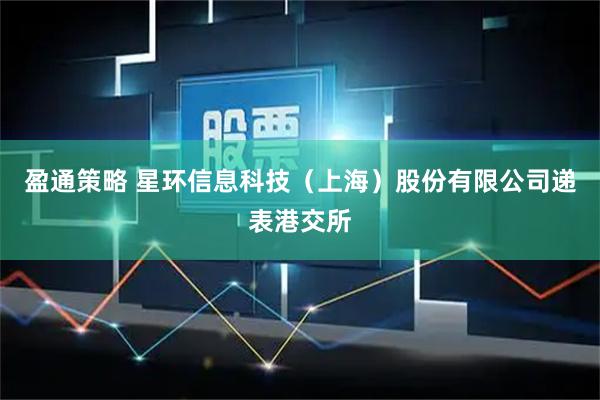 盈通策略 星环信息科技（上海）股份有限公司递表港交所